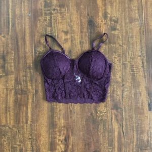lacy crop top
